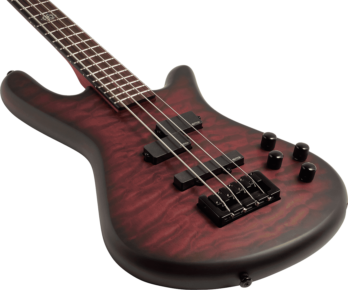 Spector Ns Pulse Ii 4c Active Emg Eb - Black Cherry Matte - Basse Électrique Solid Body - Variation 2