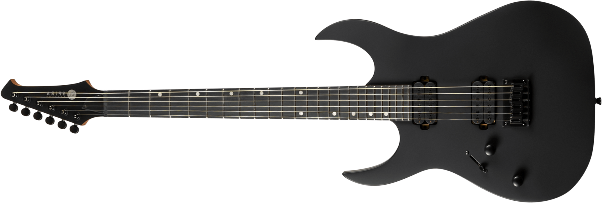 Spira Guitars S400 Mbk Lh Gaucher 2h Ht Eb - Satin Black - Guitare Électrique Gaucher - Main picture