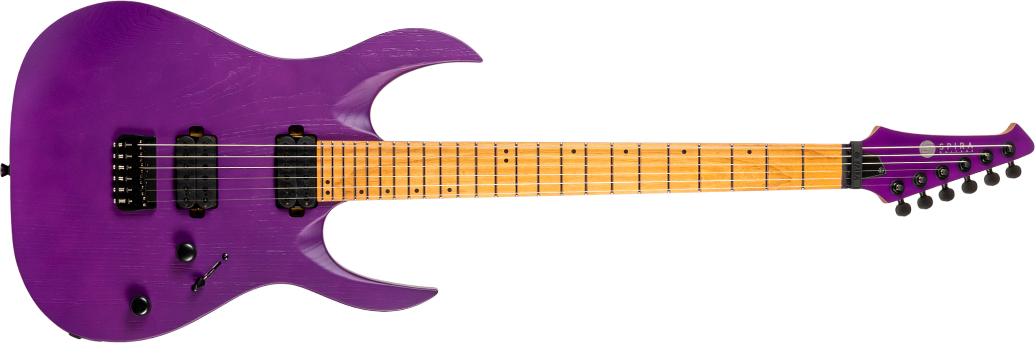 Spira Guitars S600 App 2h Ht Eb - Stained Purple - Guitare Électrique Forme Str - Main picture