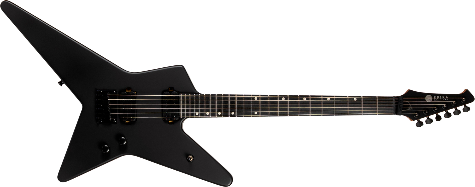 Spira Guitars Sr400 Mbk 2h Ht Eb - Black Satin - Guitare Électrique MÉtal - Main picture
