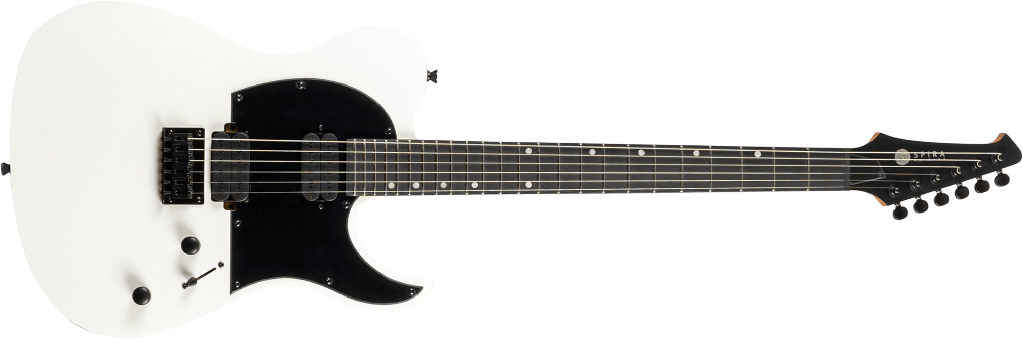 Spira Guitars T400 Mwr 2h Ht Eb - Satin White - Guitare Électrique Forme Str - Main picture