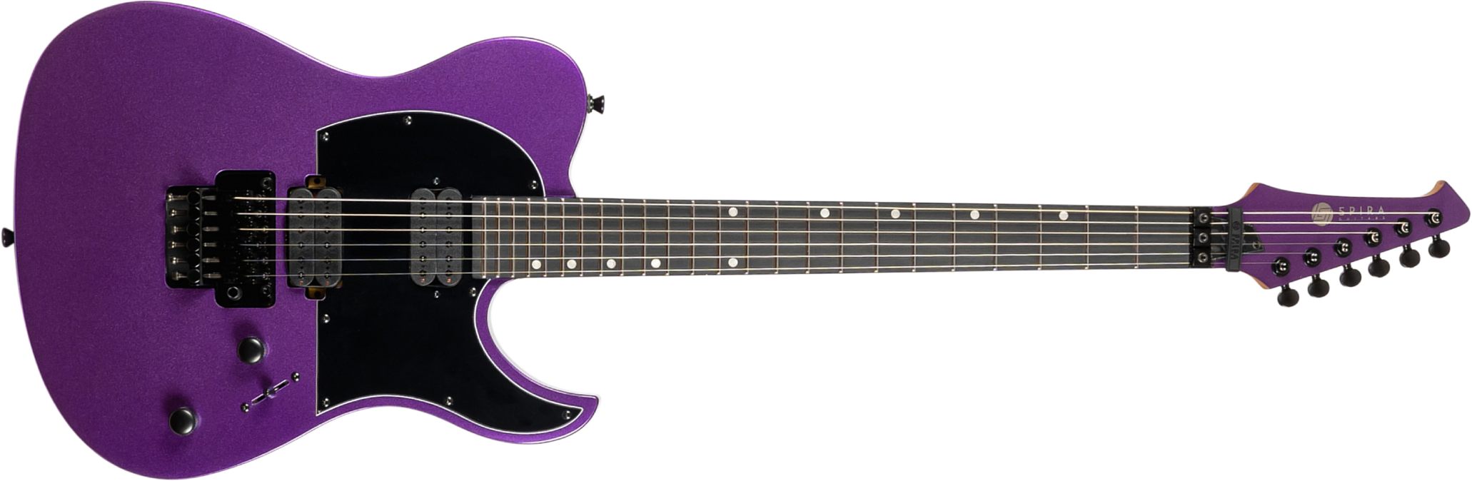 Spira Guitars T420 Pp 2h Fr Eb - Metallic Purple - Guitare Électrique Forme Tel - Main picture