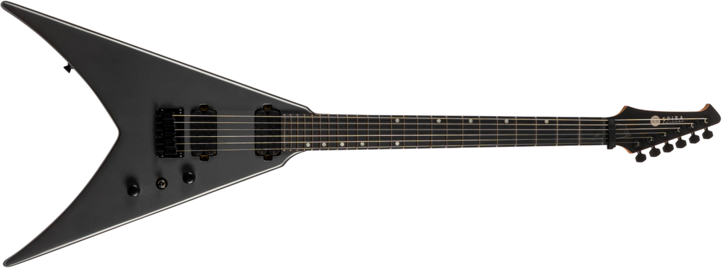 Spira Guitars V400 Msl 2h Ht Eb - Satin Silver - Guitare Électrique MÉtal - Main picture