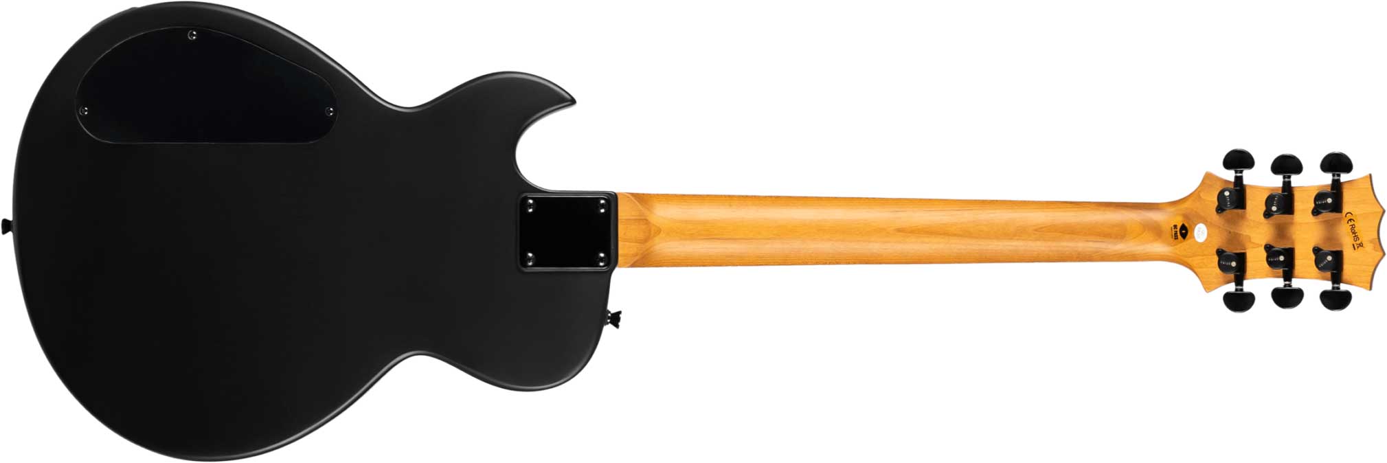 Spira Guitars L400 Mbk 2h Ht Eb - Satin Black - Guitare Électrique MÉtal - Variation 1