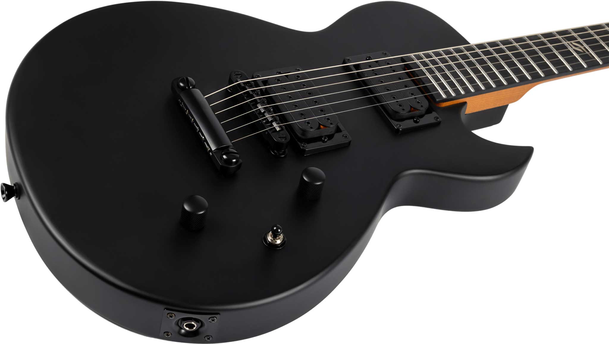Spira Guitars L400 Mbk 2h Ht Eb - Satin Black - Guitare Électrique MÉtal - Variation 3