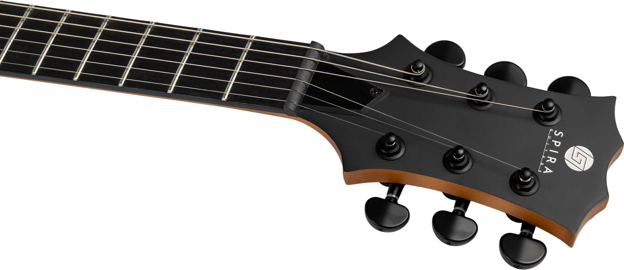 Spira Guitars L400 Mbk 2h Ht Eb - Satin Black - Guitare Électrique MÉtal - Variation 4