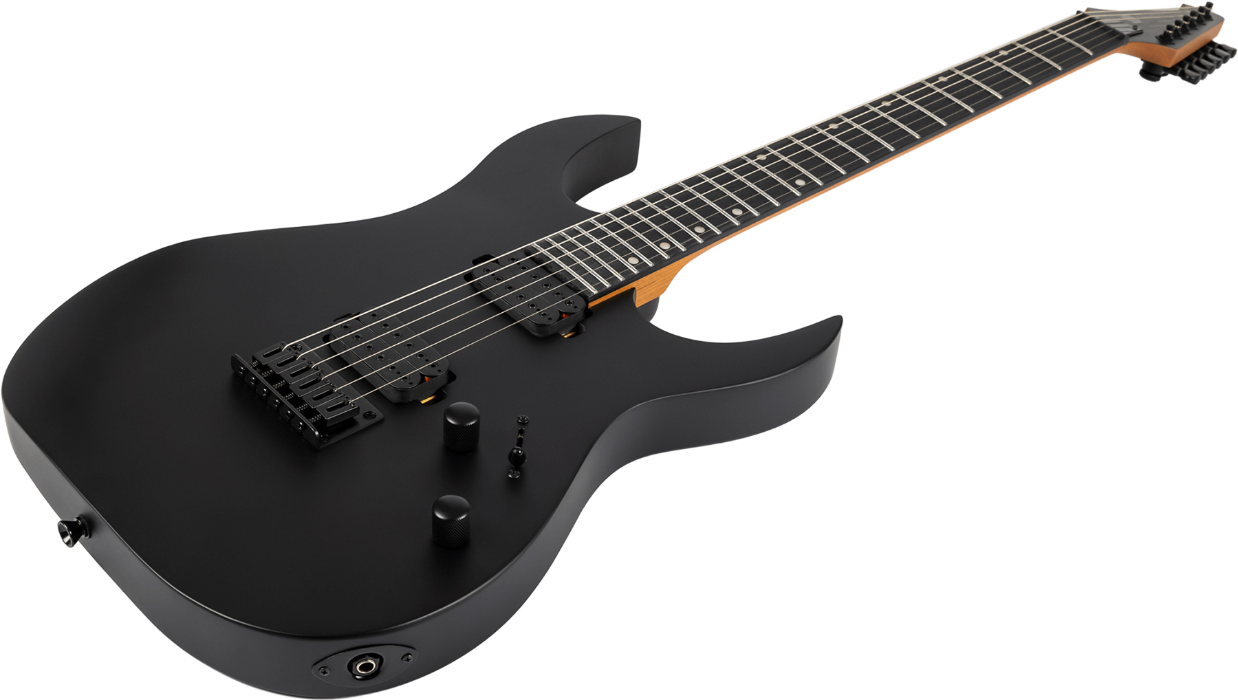 Spira Guitars S400 Mbk Lh Gaucher 2h Ht Eb - Satin Black - Guitare Électrique Gaucher - Variation 2