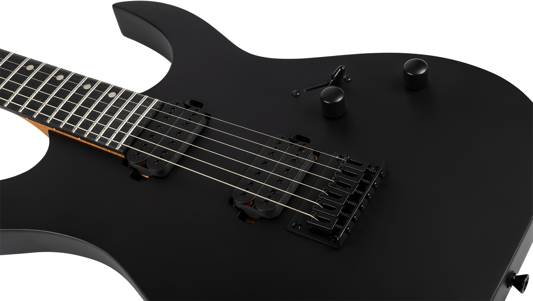 Spira Guitars S400 Mbk Lh Gaucher 2h Ht Eb - Satin Black - Guitare Électrique Gaucher - Variation 3
