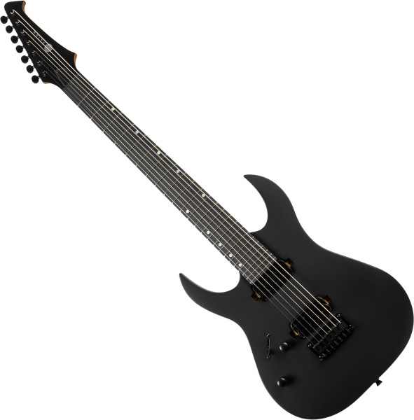 Spira guitars S-407 MBK LH 7-string - satin black Baritone guitar