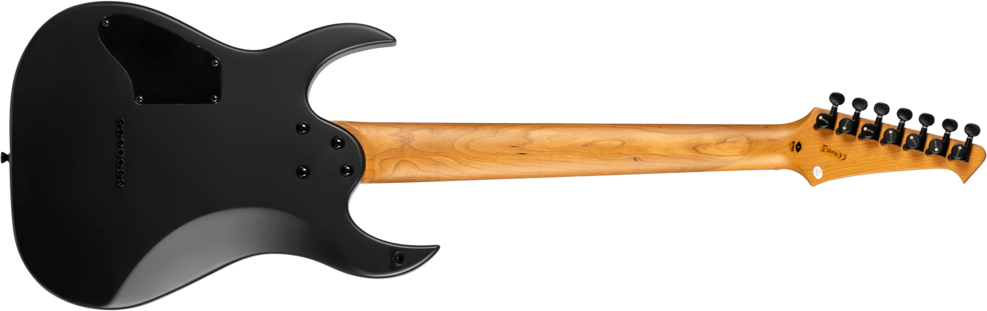 Spira Guitars S407 Mbk Lh Gaucher 7c Baryton 2h Ht Ebh Ht - Satin Black - Guitare Électrique Baryton - Variation 1