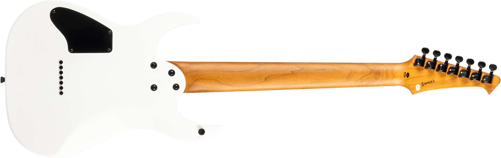 Spira Guitars S407 Mwh 7c Baryton 2h Ht Eb - Satin White - Guitare Électrique Baryton - Variation 1