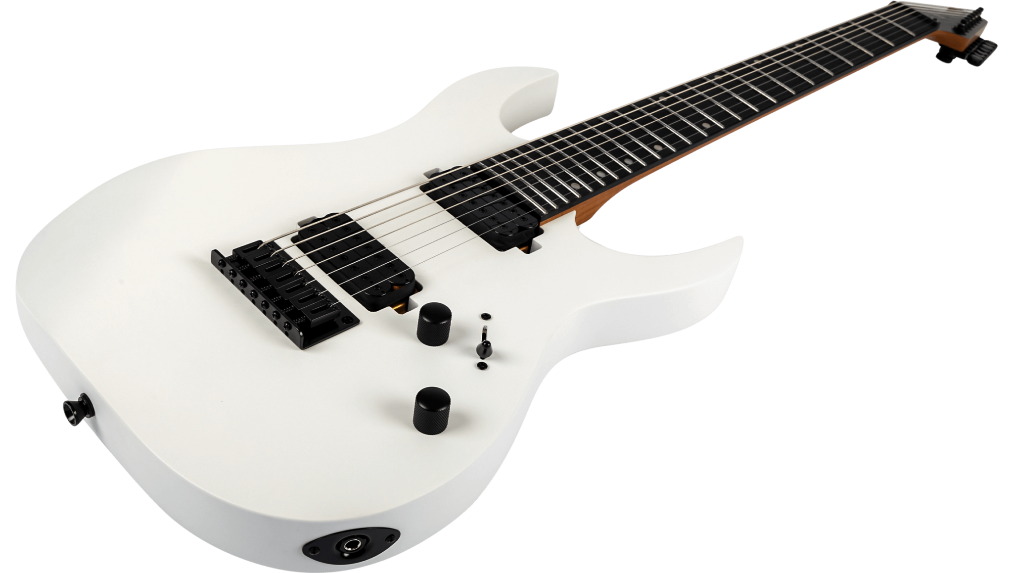 Spira Guitars S407 Mwh 7c Baryton 2h Ht Eb - Satin White - Guitare Électrique Baryton - Variation 2