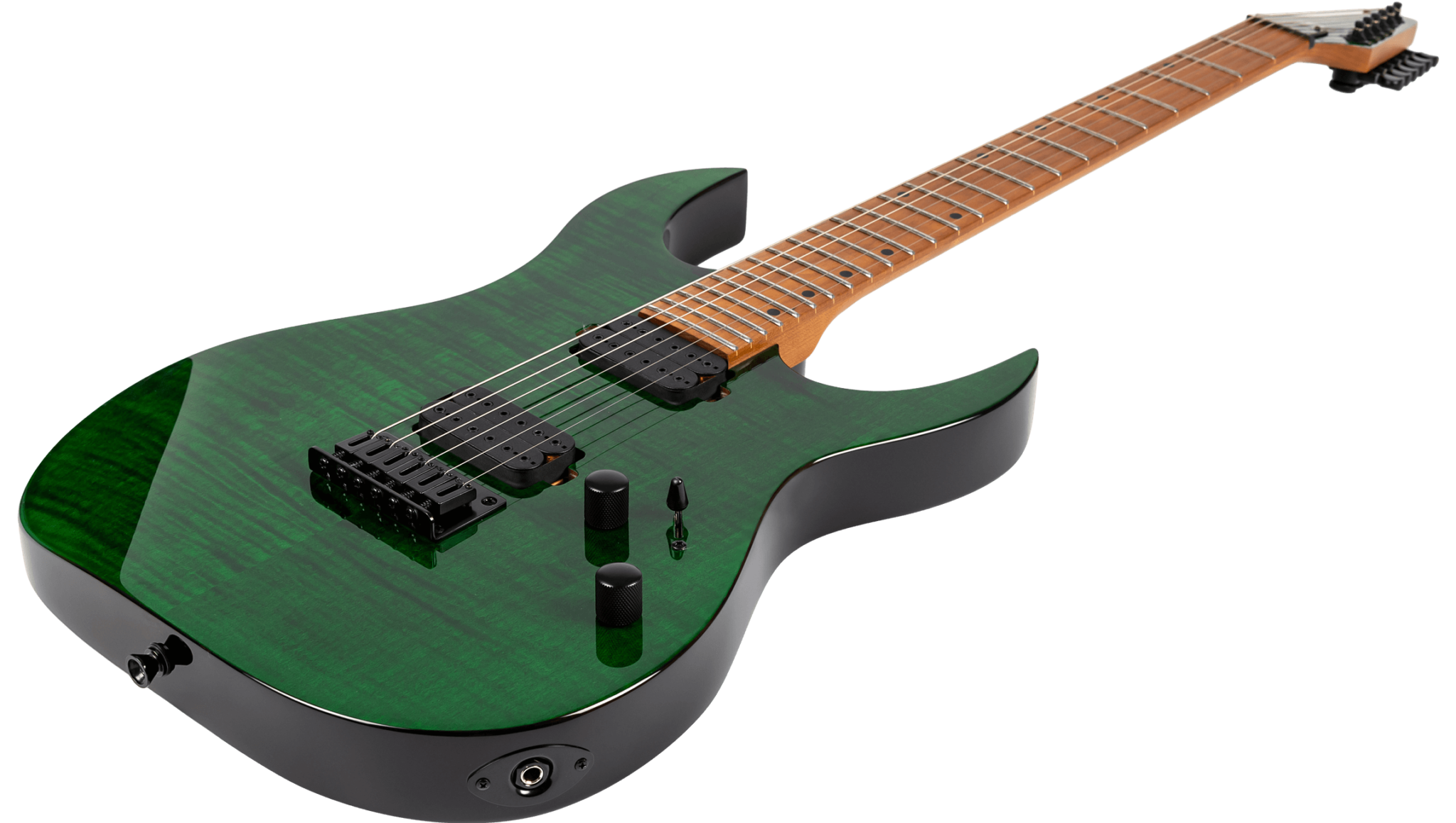 Spira Guitars S450 Tgr 2h Ht Mn - Trans Green - Guitare Électrique MÉtal - Variation 2