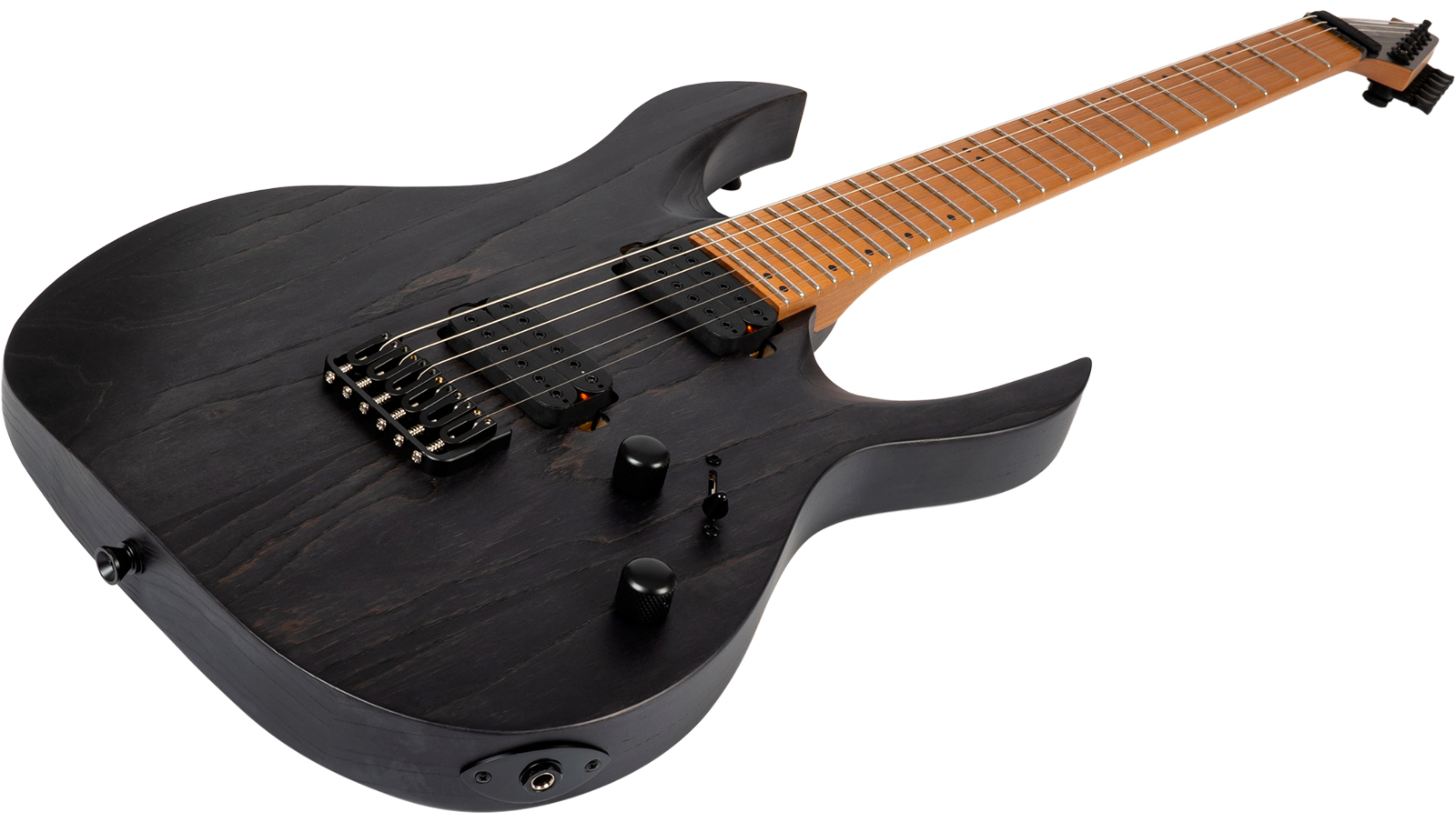 Spira Guitars S600 Agy 2h Ht Eb - Stained Dark Grey - Guitare Électrique Forme Str - Variation 2