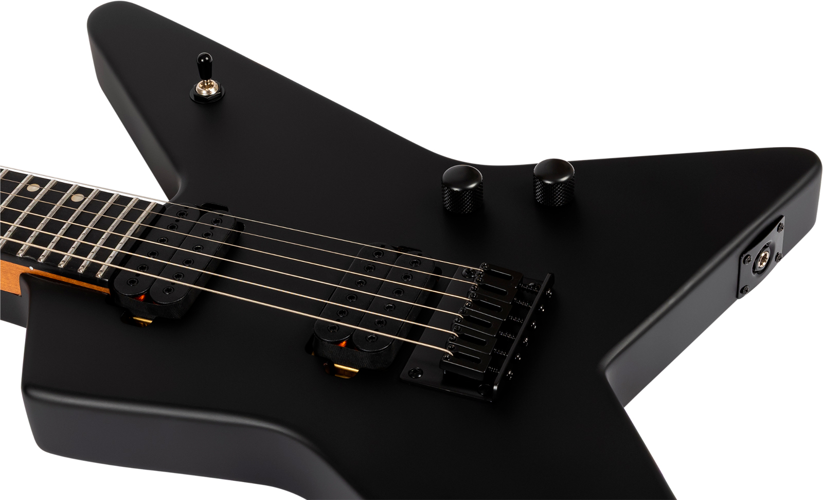Spira Guitars Sr400 Mbk 2h Ht Eb - Black Satin - Guitare Électrique MÉtal - Variation 3