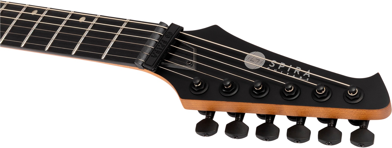 Spira Guitars Sr400 Mbk 2h Ht Eb - Black Satin - Guitare Électrique MÉtal - Variation 4