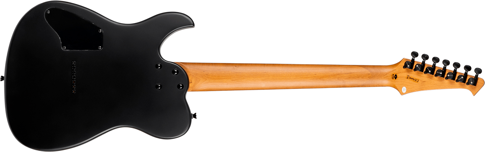 Spira Guitars T407 Mwh 7c 2h Ht Eb - Satin Black - Guitare Électrique Baryton - Variation 1