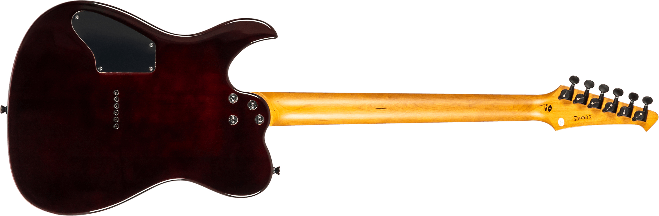 Spira Guitars T450 Tdb 2h Ht Mn - Trans Blue - Guitare Électrique Forme Tel - Variation 1