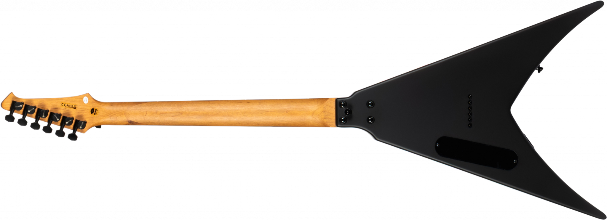 Spira Guitars V400 Mbk 2h Ht Eb - Satin Black - Guitare Électrique MÉtal - Variation 1