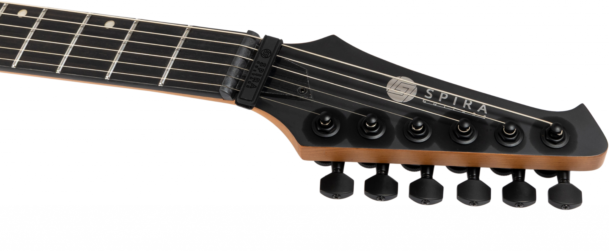 Spira Guitars V400 Mbk 2h Ht Eb - Satin Black - Guitare Électrique MÉtal - Variation 4