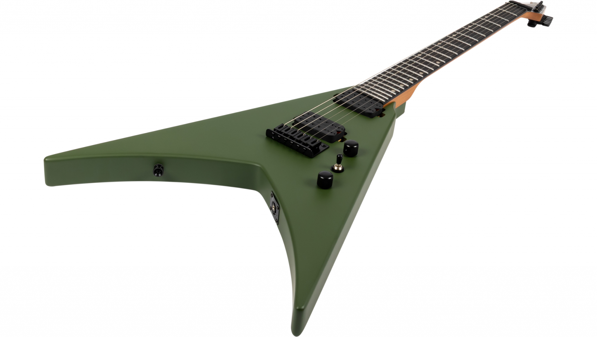 Spira Guitars V400 Mgr 2h Ht Eb - Satin Green - Guitare Électrique MÉtal - Variation 2