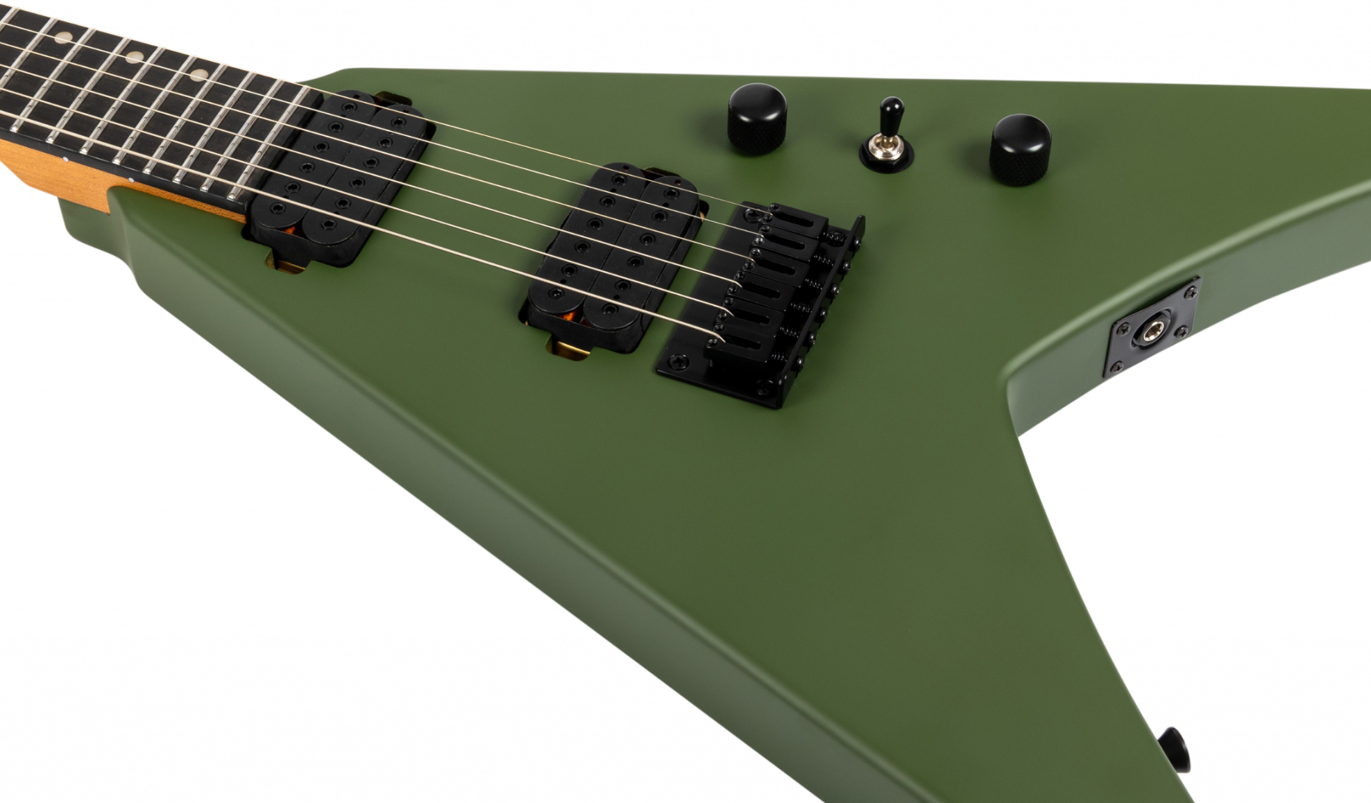 Spira Guitars V400 Mgr 2h Ht Eb - Satin Green - Guitare Électrique MÉtal - Variation 3