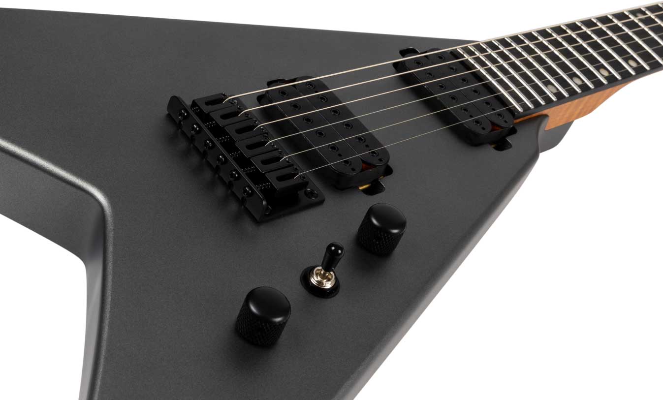 Spira Guitars V400 Msl 2h Ht Eb - Satin Silver - Guitare Électrique MÉtal - Variation 2