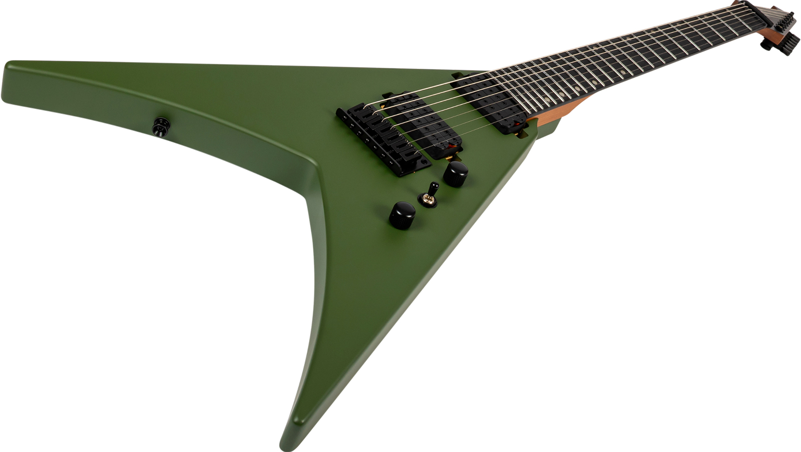 Spira Guitars V407 Mgr 7c 2h Ht Eb - Green Satin - Guitare Électrique MÉtal - Variation 2