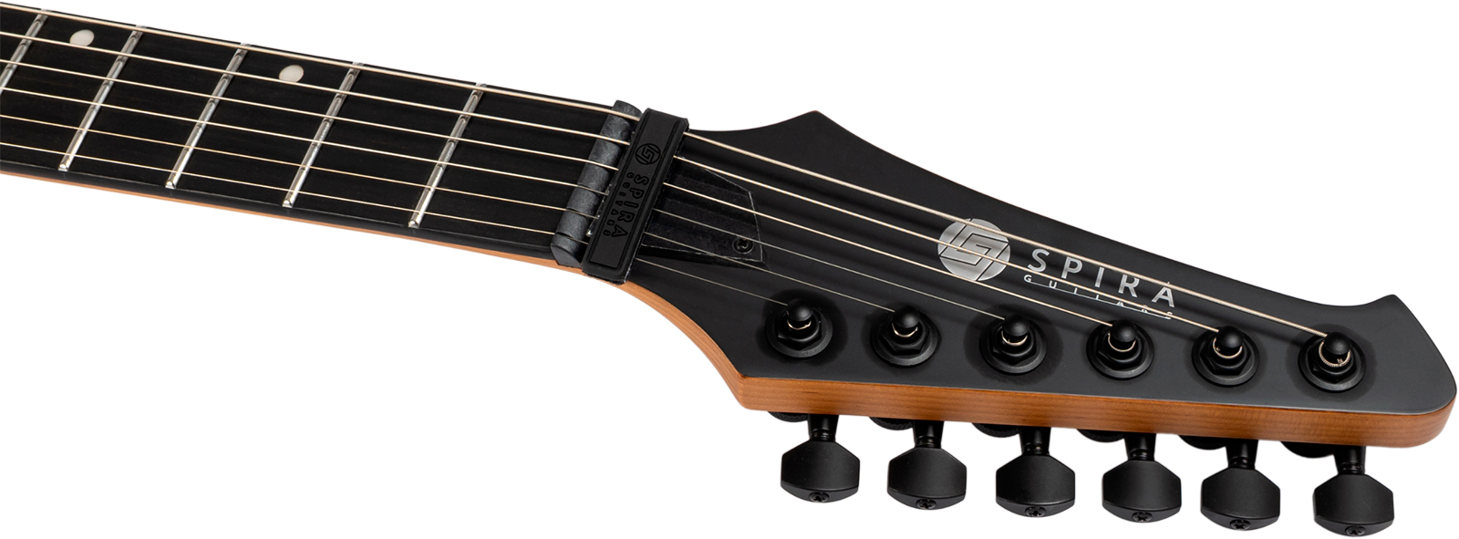 Spira Guitars X400 Mbk 2h Ht Mn - Satin Black - Guitare Électrique MÉtal - Variation 5