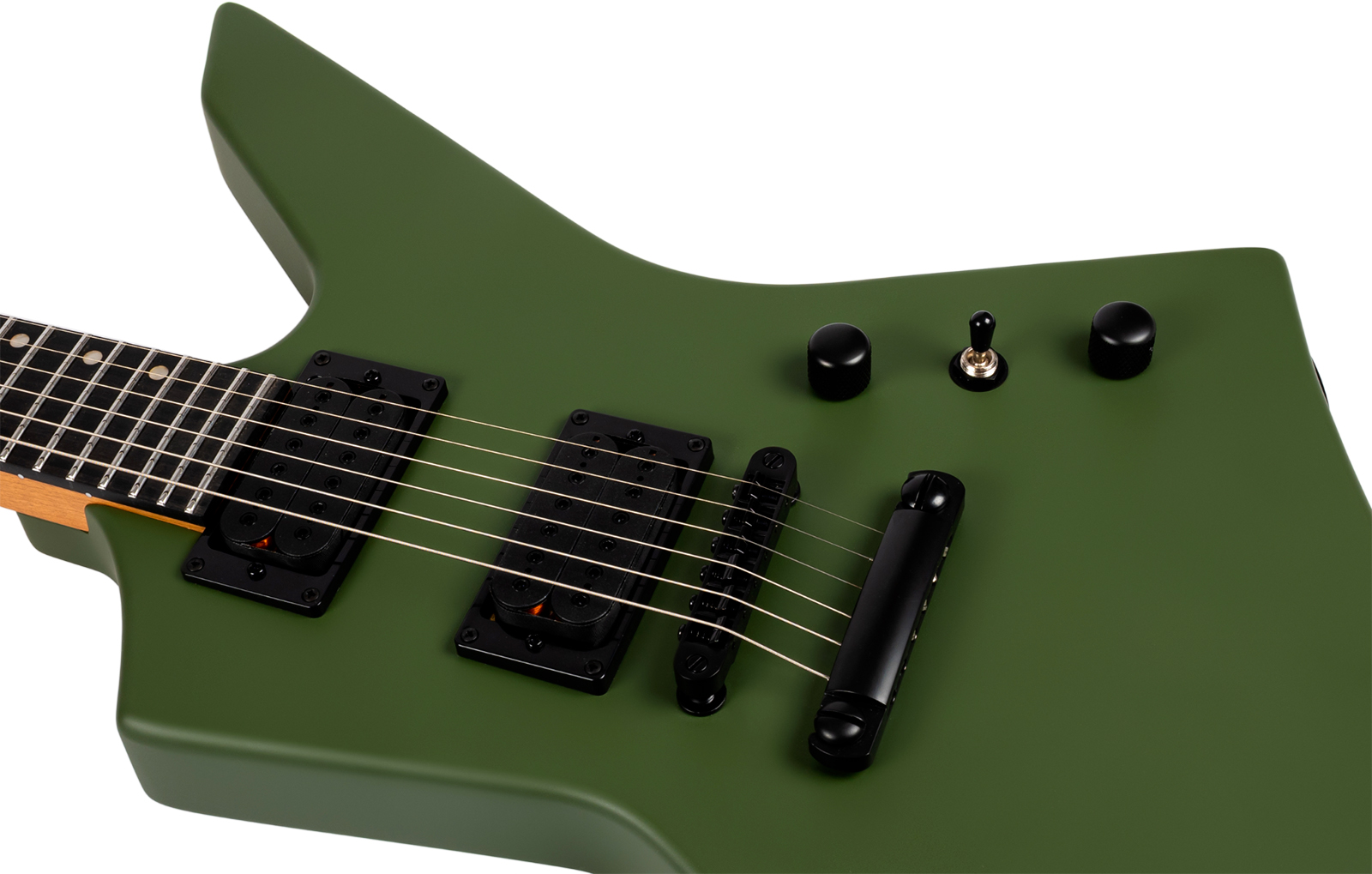 Spira Guitars X400 Mgr 2h Ht Mn - Satin Green - Guitare Électrique MÉtal - Variation 4