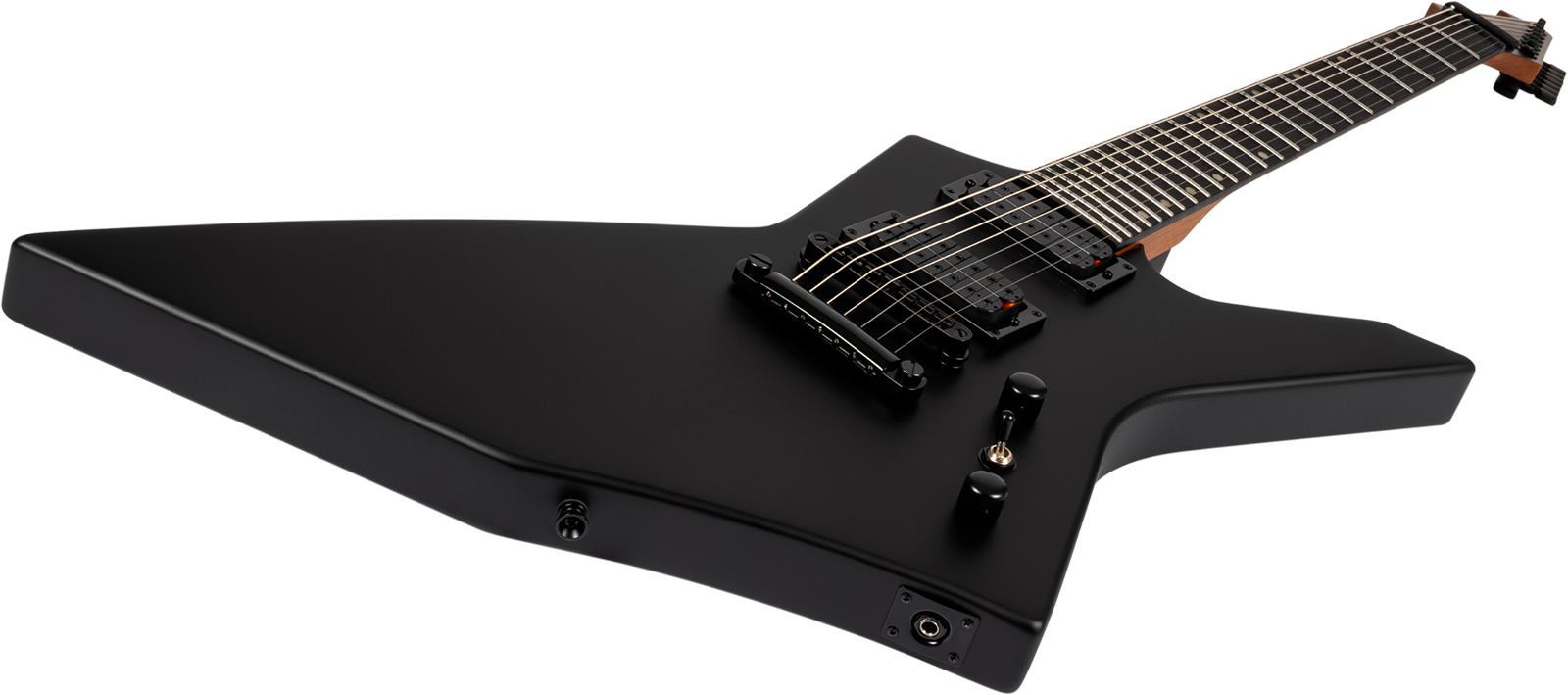 Spira Guitars X407 Mbk 7c 2h Ht Mn - Black Satin - Guitare Électrique MÉtal - Variation 2