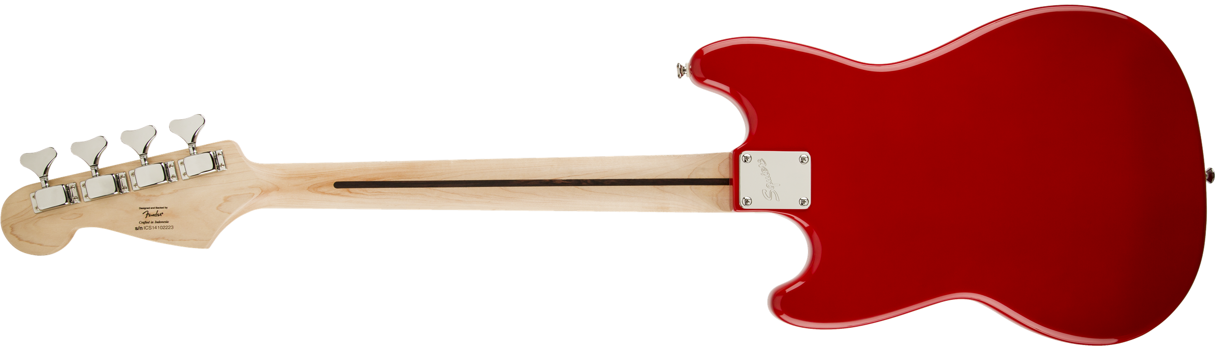 Squier Bronco Bass Mn - Torino Red - Basse Électrique Enfants - Variation 1