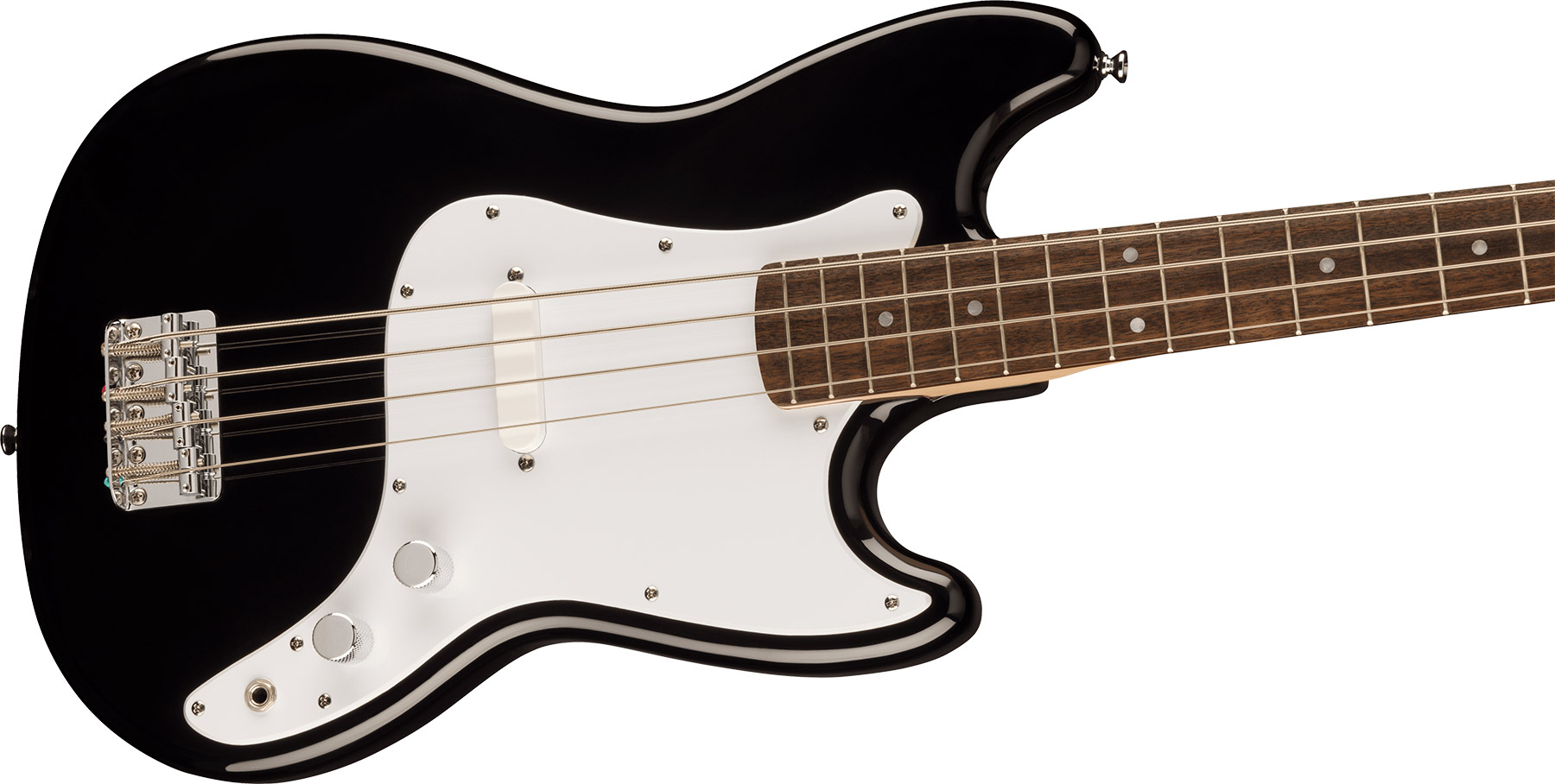 Squier Bronco Bass Sonic Lau - Black - Basse Électrique Solid Body - Variation 2