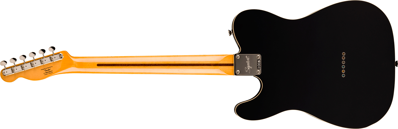 Squier Classic Vibe Tele 60s Custom Fsr Ltd Sh Ht Mn - Black - Guitare Électrique Forme Tel - Variation 1
