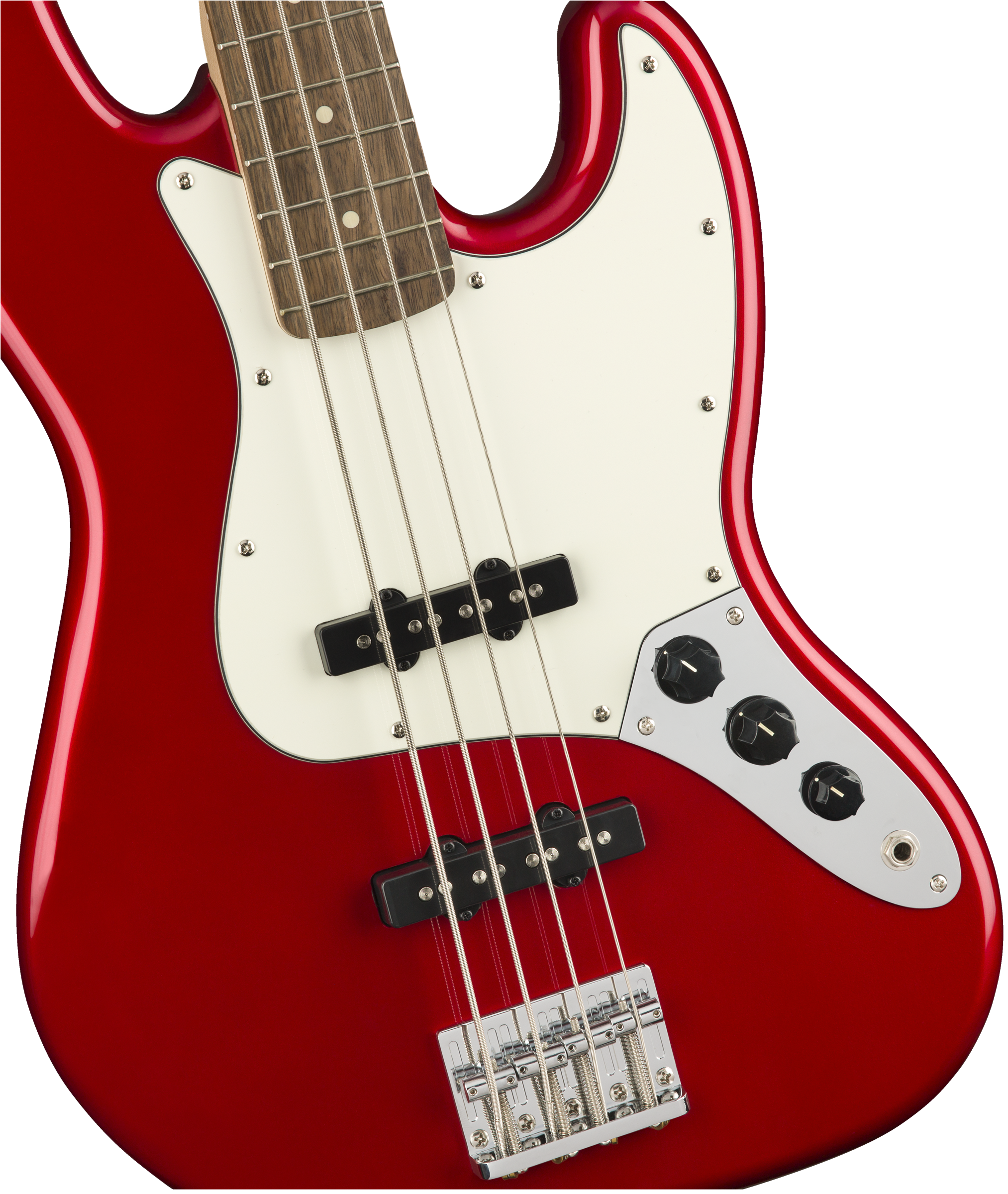 Squier Contemporary Jazz Bass Lau - Metallic Red - Basse Électrique Solid Body - Variation 2