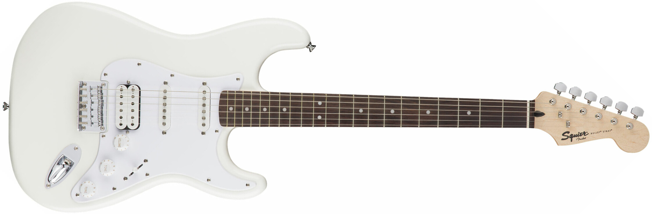 Squier Bullet Stratocaster Ht Hss (lau) - Arctic White - Guitare Électrique Forme Str - Main picture