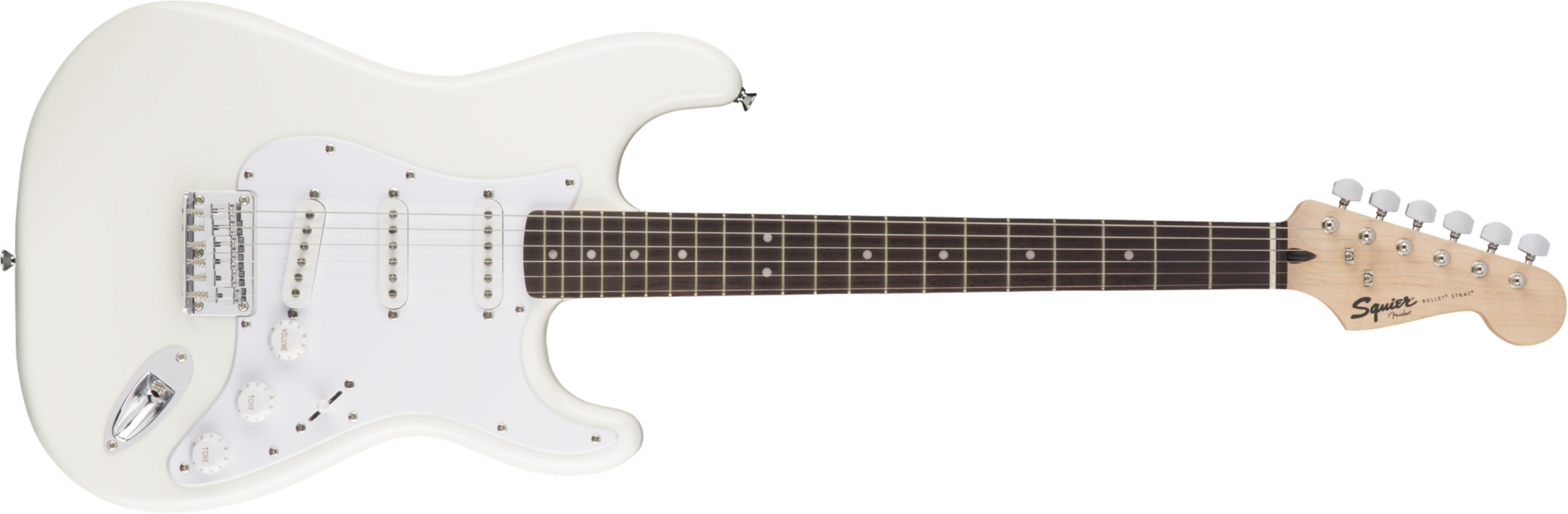 Squier Bullet Stratocaster Ht Sss (lau) - Arctic White - Guitare Électrique Forme Str - Main picture