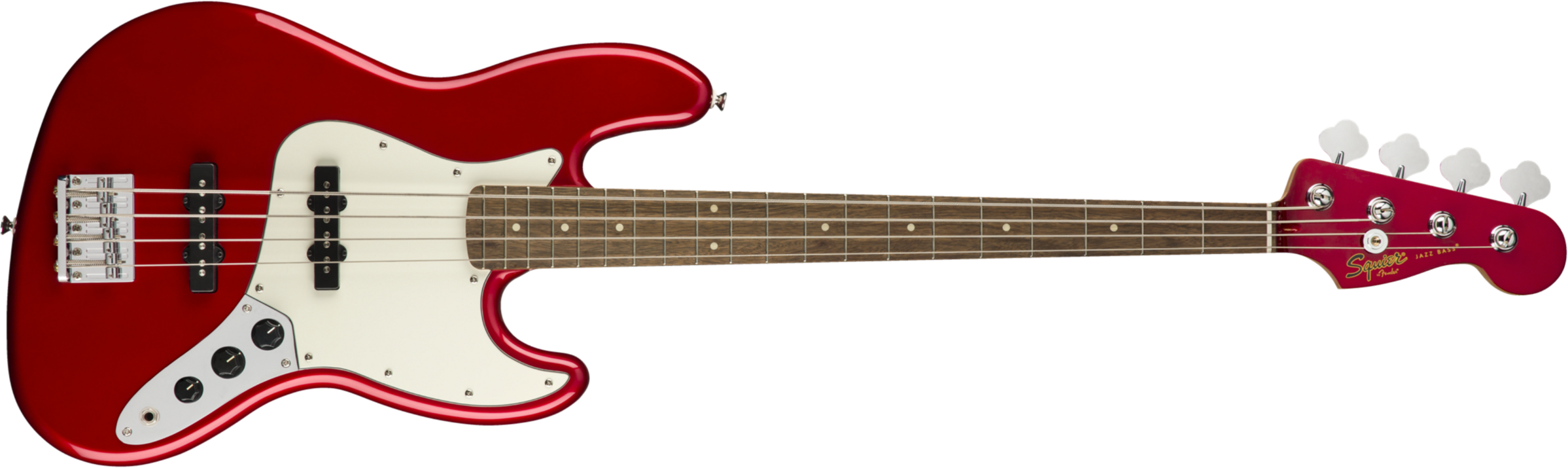 Squier Contemporary Jazz Bass Lau - Metallic Red - Basse Électrique Solid Body - Main picture