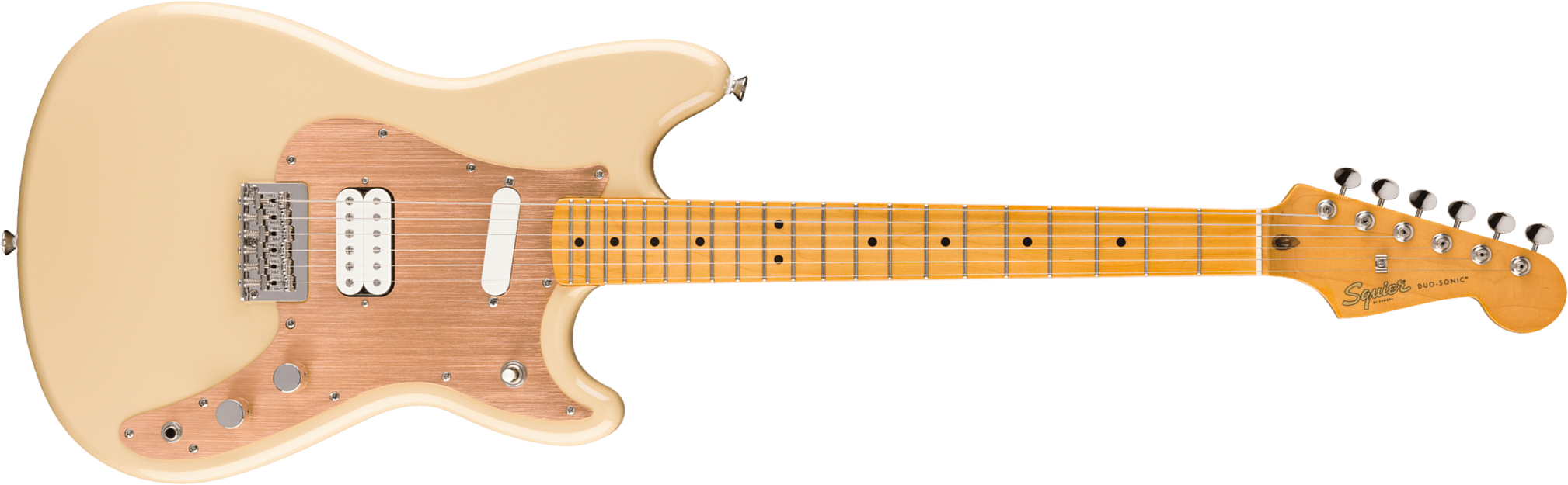 Squier Duo-sonic Hs Classic Vibe Shsc Ht Lau - Desert Sand - Guitare Électrique RÉtro Rock - Main picture