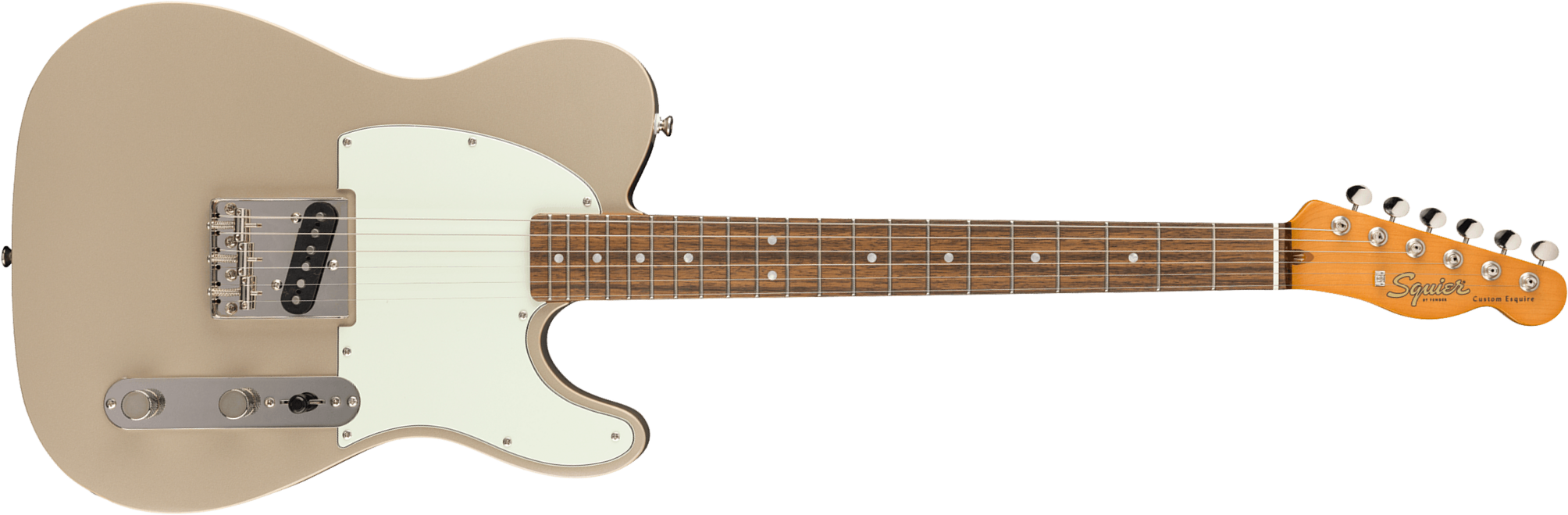 Squier Esquire / Tele Custom 60s Classic Vibe Fsr Ltd 1s Ht Lau - Shoreline Gold - Guitare Électrique Forme Tel - Main picture