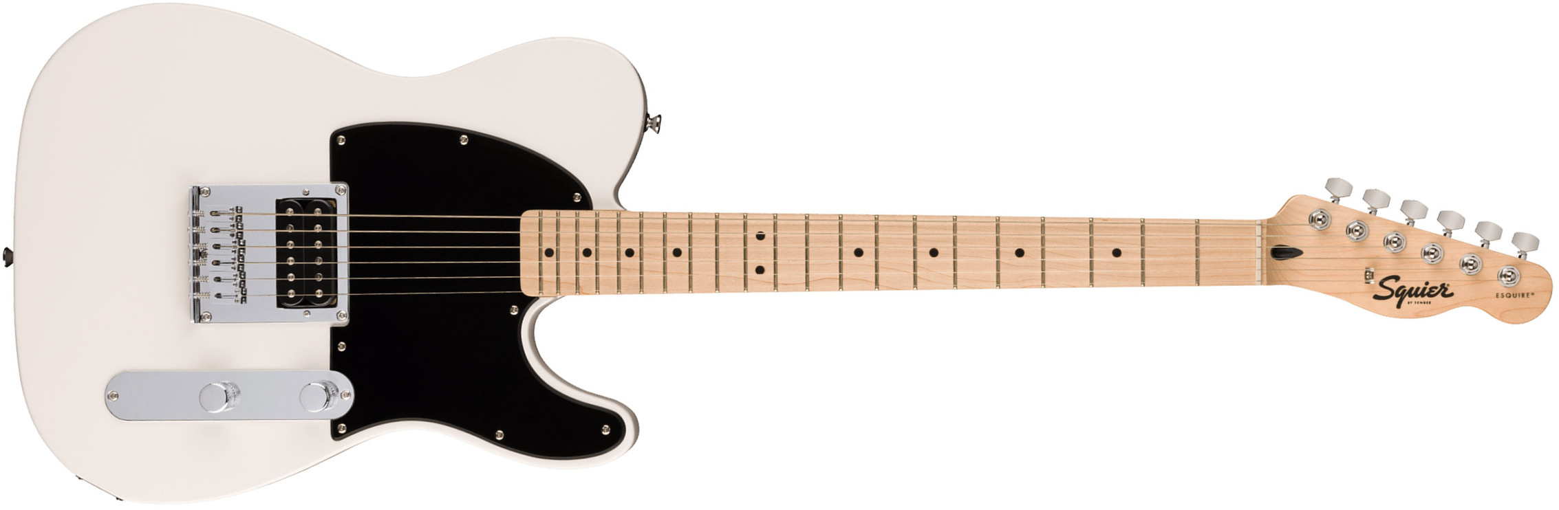 Squier by Fender Sonic Stratocaster Guitare électrique, touche en érable,  Pickguard blanc, noir : : Instruments de musique et Sono