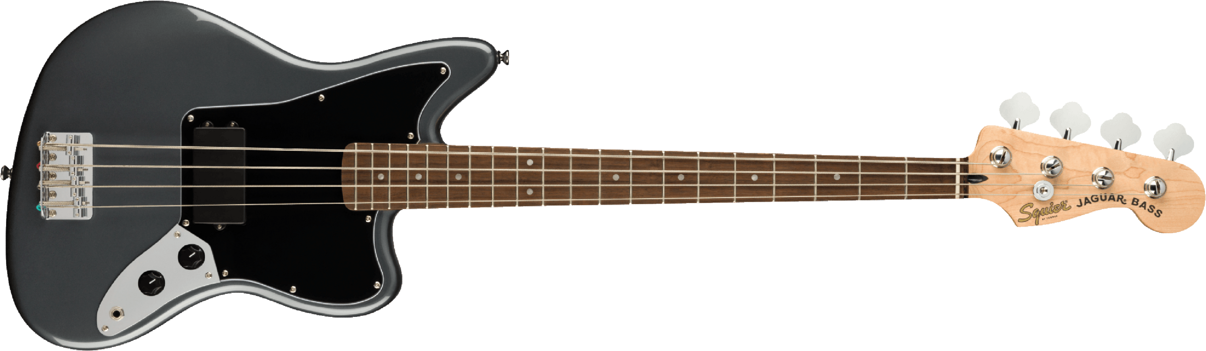 Squier Jaguar Bass Affinity 2021 Lau - Charcoal Frost Metallic - Basse Électrique Solid Body - Main picture