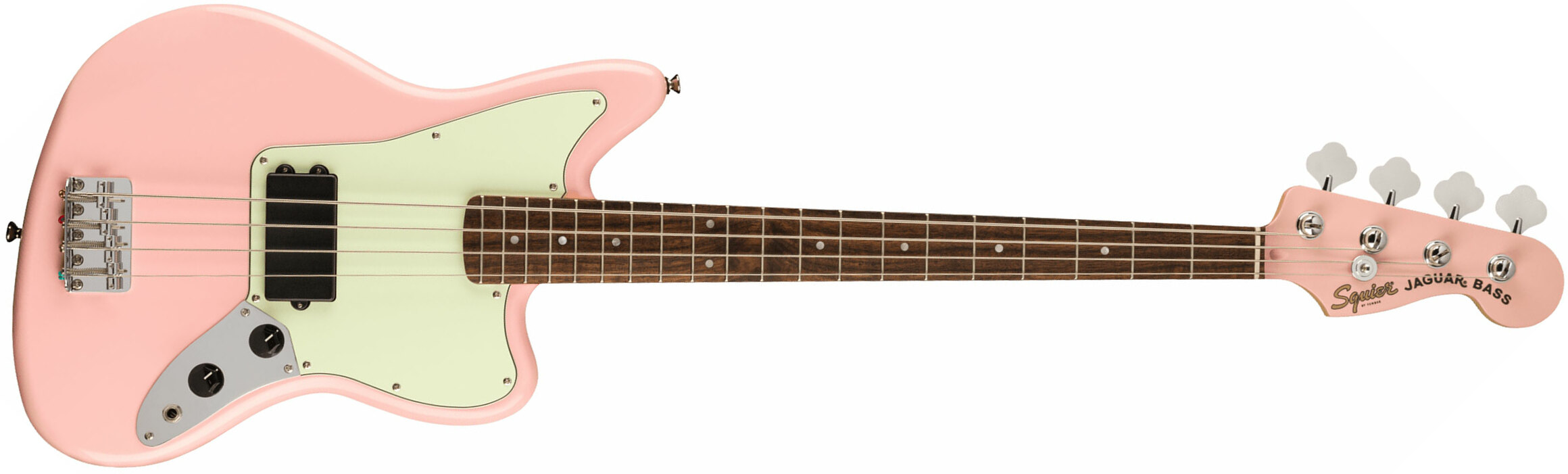 Squier Jaguar Bass H Affinity Fsr Lau - Shell Pink - Basse Électrique Solid Body - Main picture