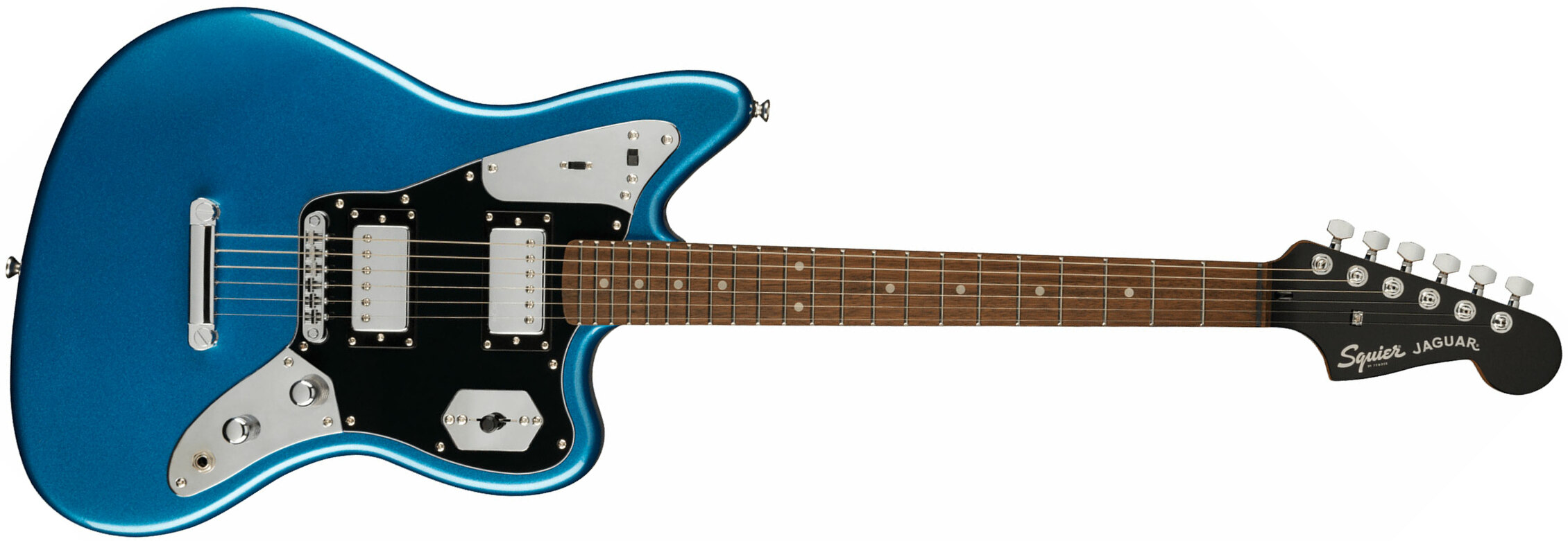 Squier Jaguar Contemporary Hh St Fsr Ltd Ht Lau - Lake Placid Blue - Guitare Électrique RÉtro Rock - Main picture