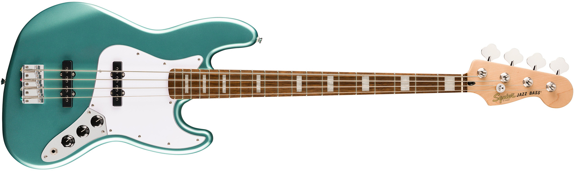 Squier Jazz Bass Active Affinity Lau - Mystic Seafoam Green - Basse Électrique Solid Body - Main picture