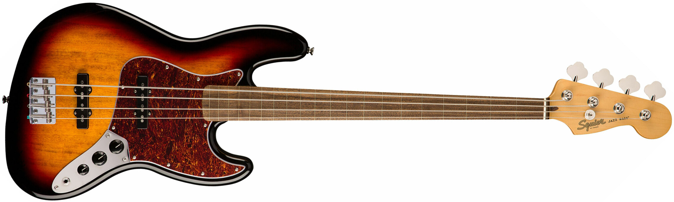 Squier Jazz Bass Classic Vibe 60s Fretless 2019 Lau - 3-color Sunburst - Basse Électrique Solid Body - Main picture