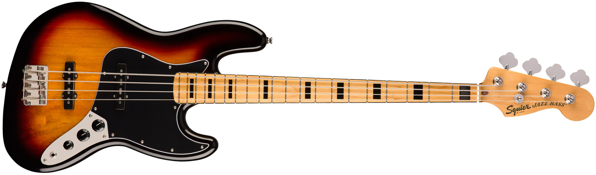 Squier Jazz Bass Classic Vibe 70s 2019 Mn - 3-color Sunburst - Basse Électrique Solid Body - Main picture