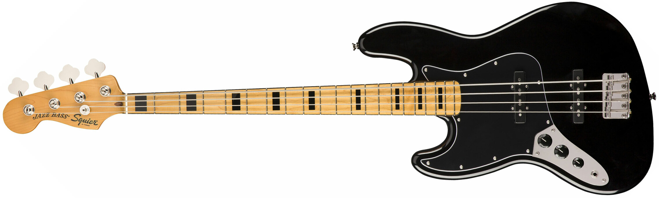 Squier Jazz Bass Classic Vibe 70s Lh Gaucher 2019 Mn - Black - Basse Électrique Solid Body - Main picture