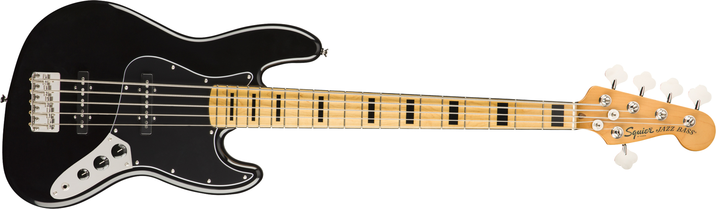 Squier Jazz Bass Classic Vibe 70s V 2019 Mn - Black - Basse Électrique Solid Body - Main picture