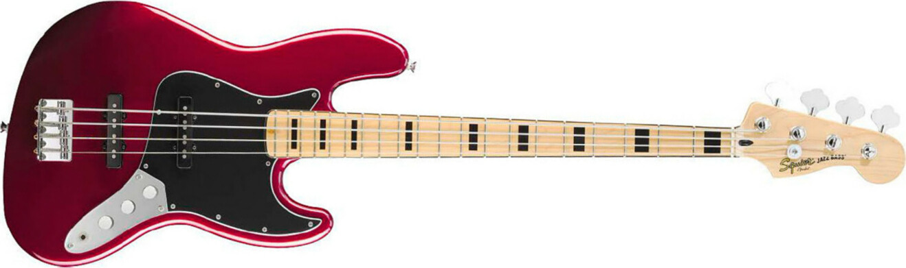Squier Jazz Bass Vintage Modiifed 70 2013 Mn Candy Apple Red - Basse Électrique Solid Body - Main picture